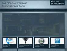 Tablet Screenshot of entpaoli.com